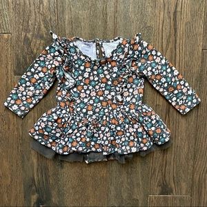 12M floral tutu onesie